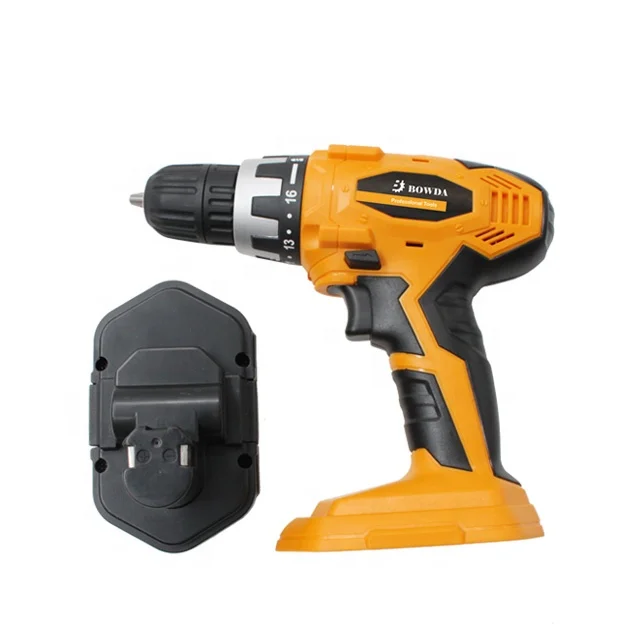 18V Cordless Driver Drill with Impact Function/Keyless Chuck/LED Light