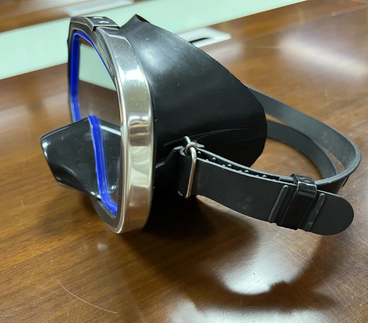 Classic Design fishing Mask Oval shape One window rubber purger mask with value Freediving spearfishing mask