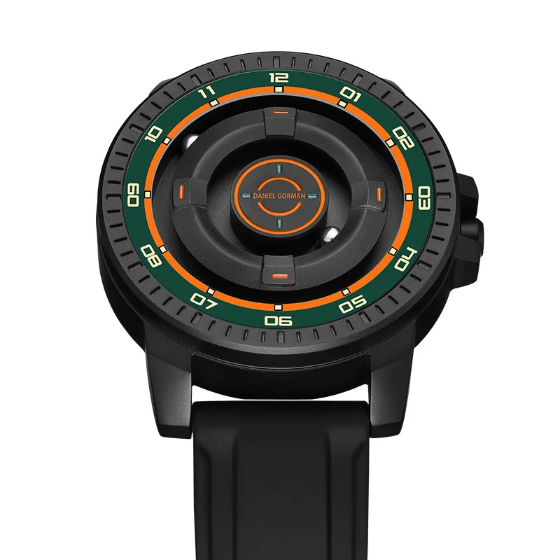 New DANIEL GORMAN Magnetic Driven Watch Fashion Waterproof Quartz Watch With Silicone Strap Copper Case Beads Pointers DG0221
