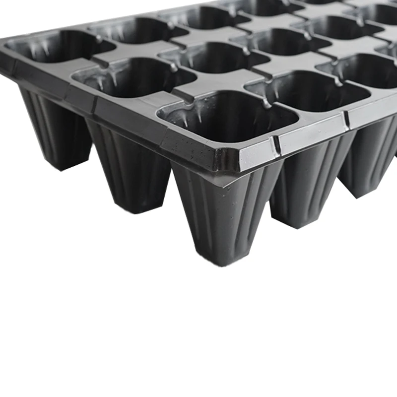 21 nursery cells Factory Direct Produced High Quality Plastic Nursery germination tray PET microgreen trays Used Many Times