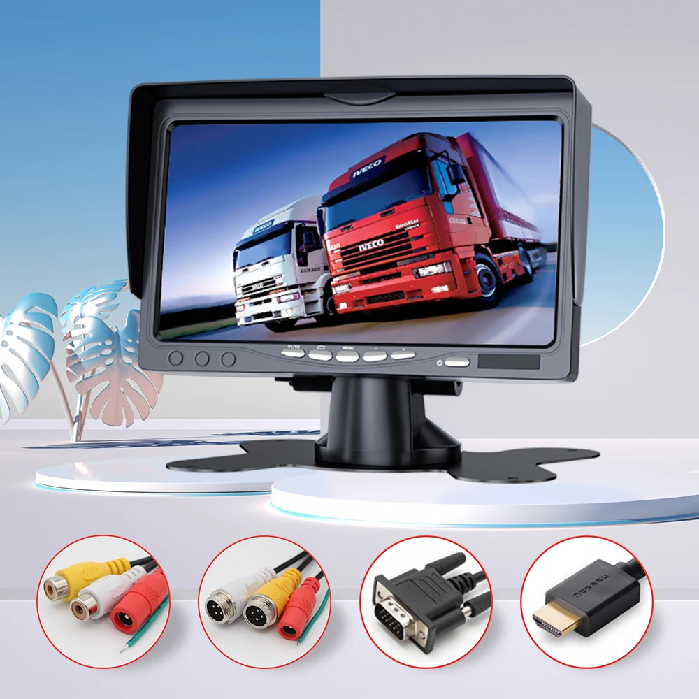 Source Manufacturer Universal 7 Polegadas Car Tft Monitor With Vga Av 4pin-aviation