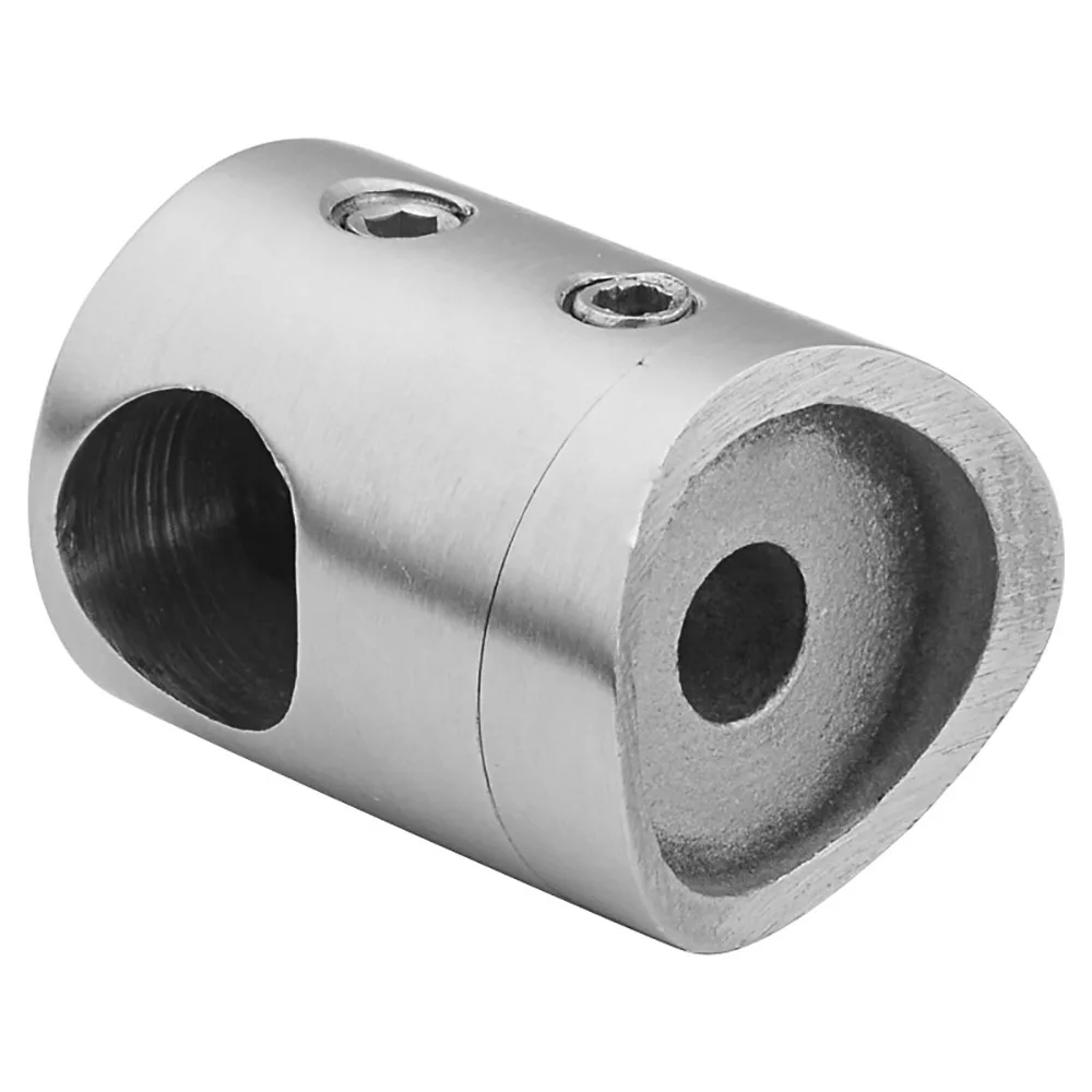 handrail cross bar holder stainless steel fittings inox factory price satin round square pipe connector