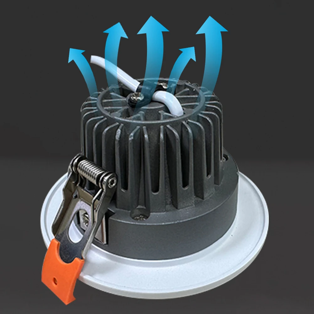 KNX Control Smart Lighting Flicker Free Technology Cutout75mm 7W Dimmable COB LED Anti-glare Downlight