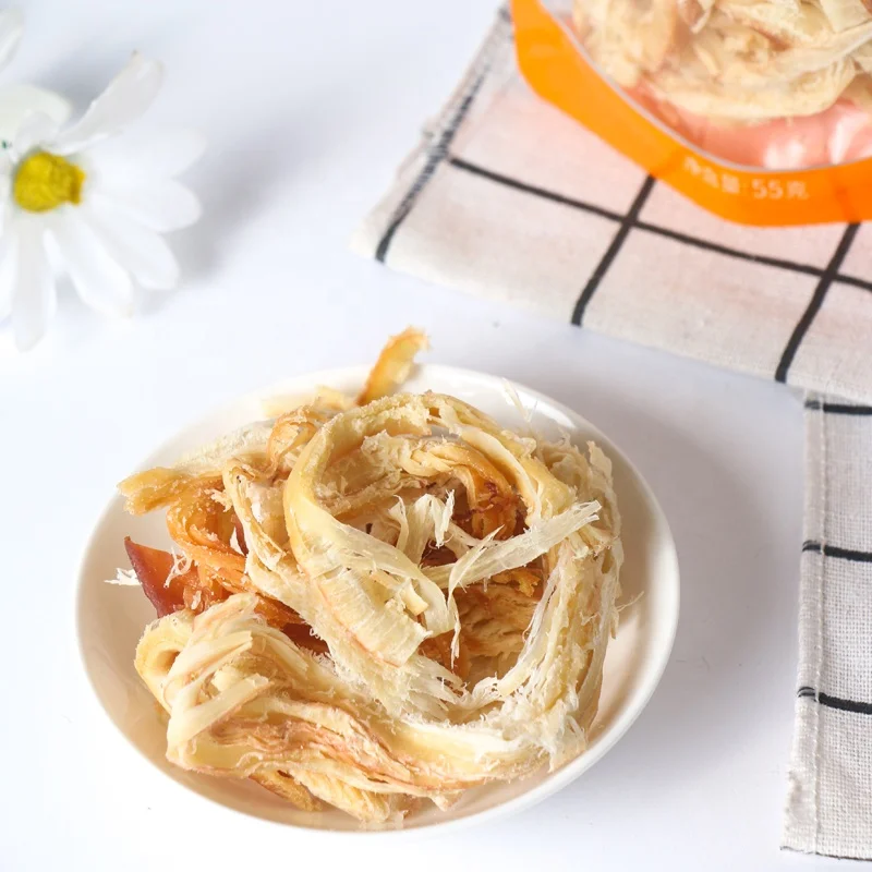wholesale 55g Factory Price Original Shredded Squid Snack Raw Materials Seafood Grilled shredded squid snackdried