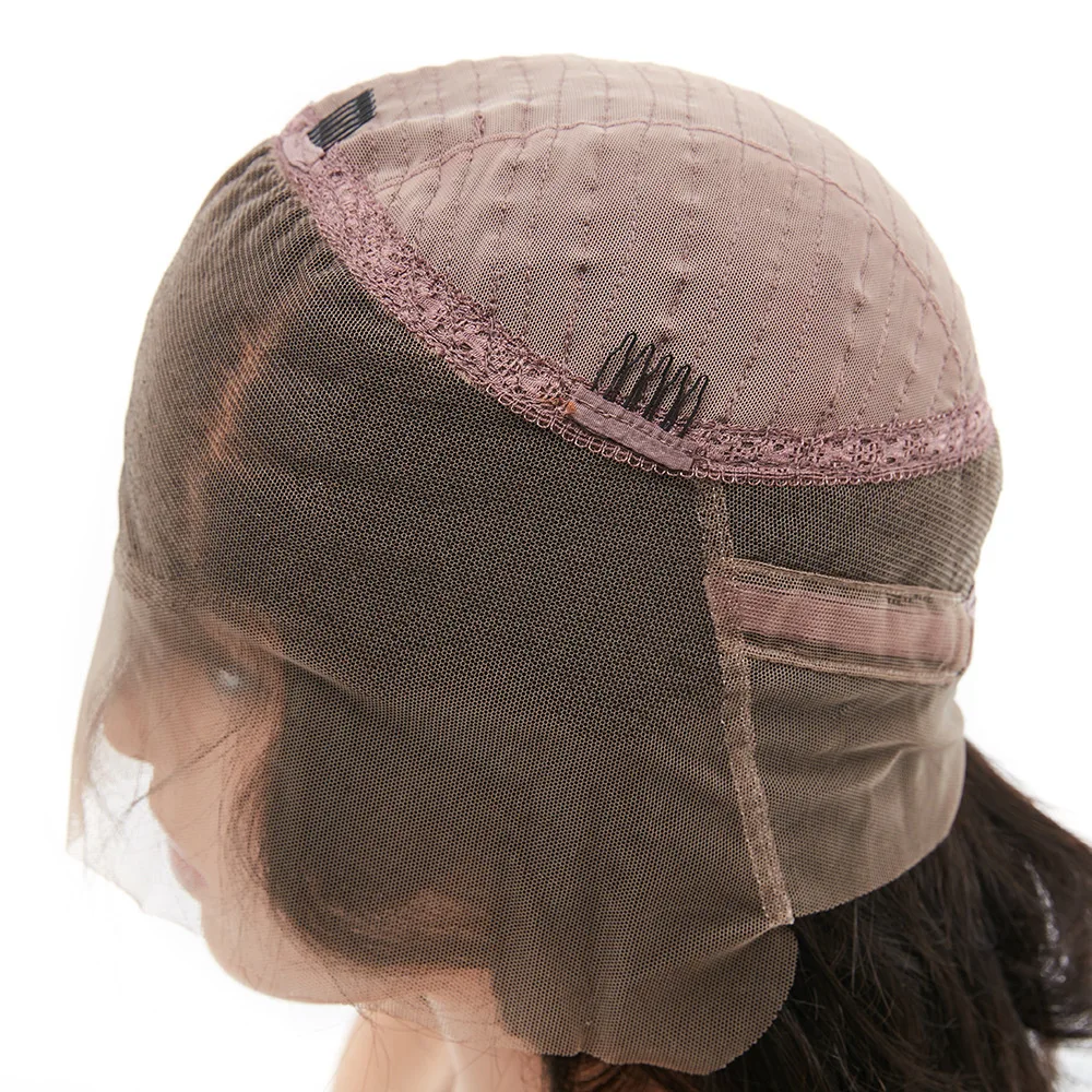 
360-person Wig Lace Front Wig Black Ladies Lace Headgear 