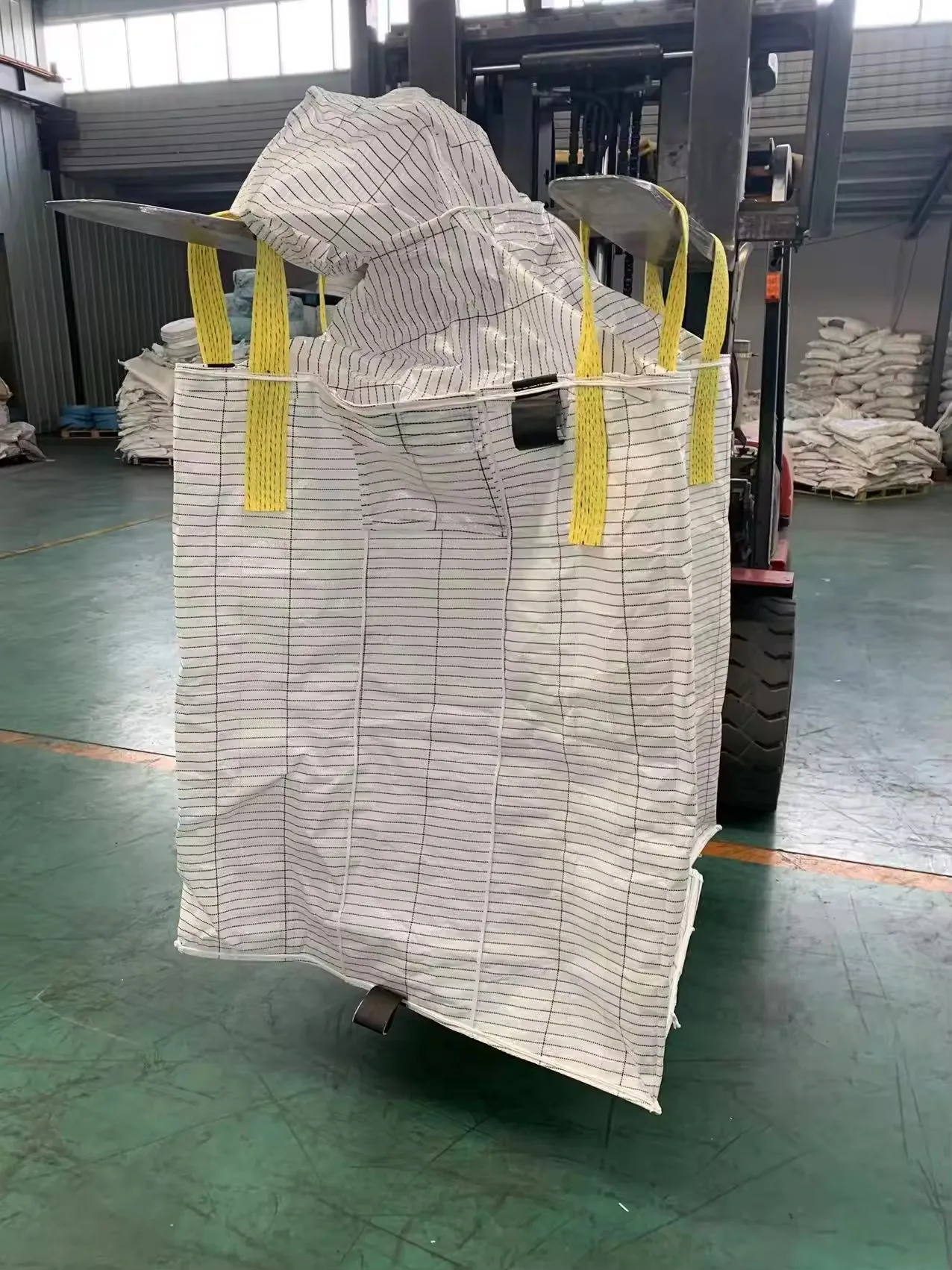 customized printing 1500kg big bag laminated anti static jumbo bag conductive bulk bag for ore copper mine metals minerals