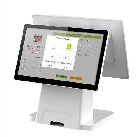 15 6 дюймов двойной экран Android POS терминал для супермаркета и мини-магазина кассовый аппарат