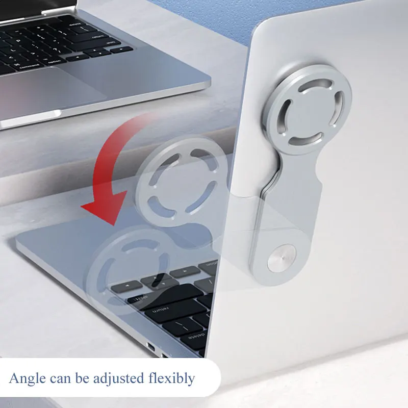 Side Mount Clip On Monitor  Multifunctional Laptop Extension Bracket Magnetic Wireless Charger Holder