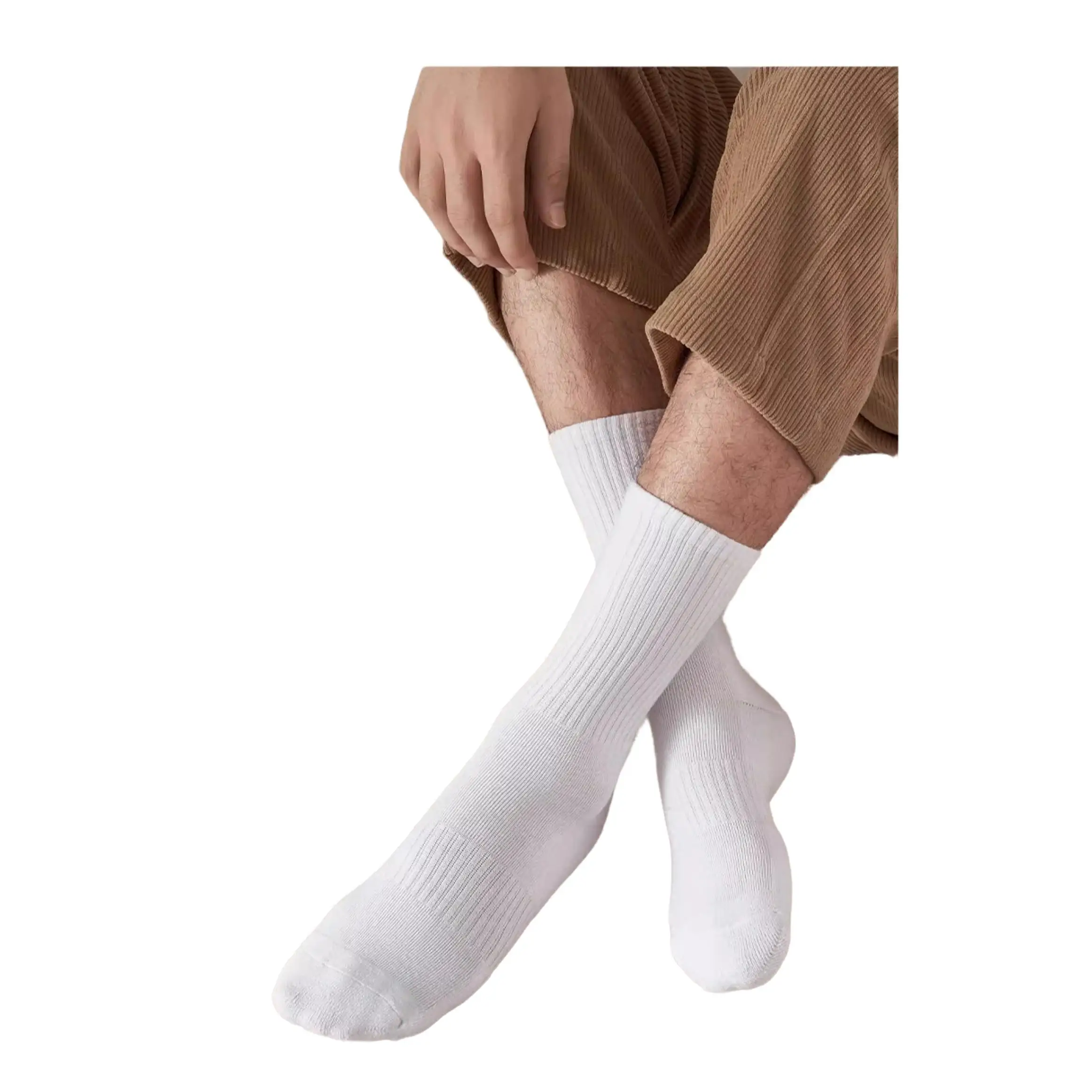 Men Sock Black Sports Kids Diabetic Heated Thigh High Premium 2024 Fluffy Soccer Blank Running Hight Quality cotton socks custom