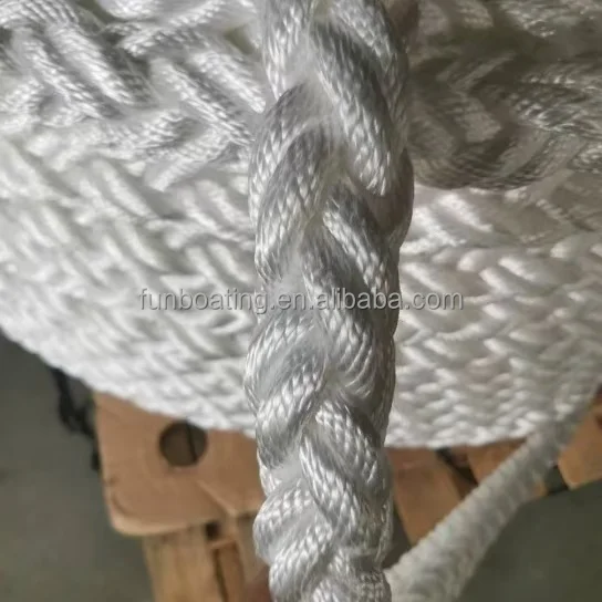 28mm/32mm/40mm Nylon dock line marine ropes for large boats