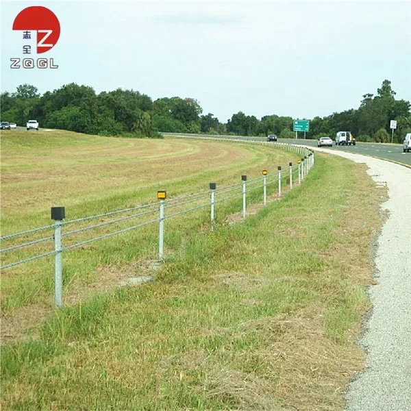 Steel Wire Ropa Barrier Highway Guardrail
