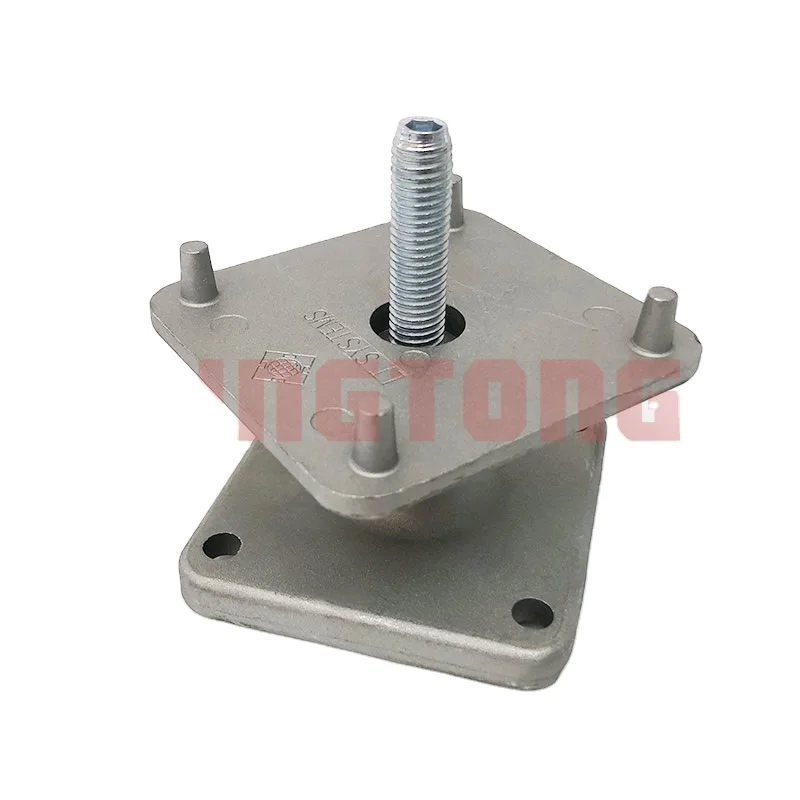 Adjustable foot Zinc Alloy 55-100mm for raised floor wooden floor stand booth made in China LingTong Brand