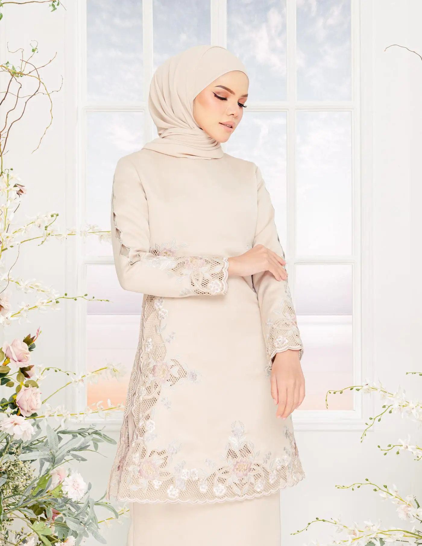 Новейший однотонный темно-синий мусульманский комплект 2 шт. baju kurung подпин Малайзия закрытый камень абайя дизайн 2022 Дубай