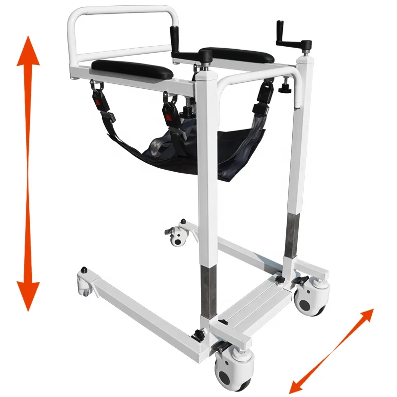 
Manual Patient Transfer Chair Help Move Patient To Bathing or Shower 
