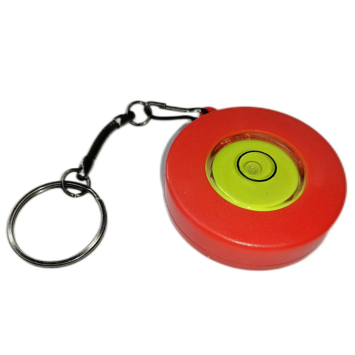 Gift Decoration Car Multi-color Luminous Pendant Round Gimbal Level Meter Publicity Key Chain Self-luminous with Strong Magnet