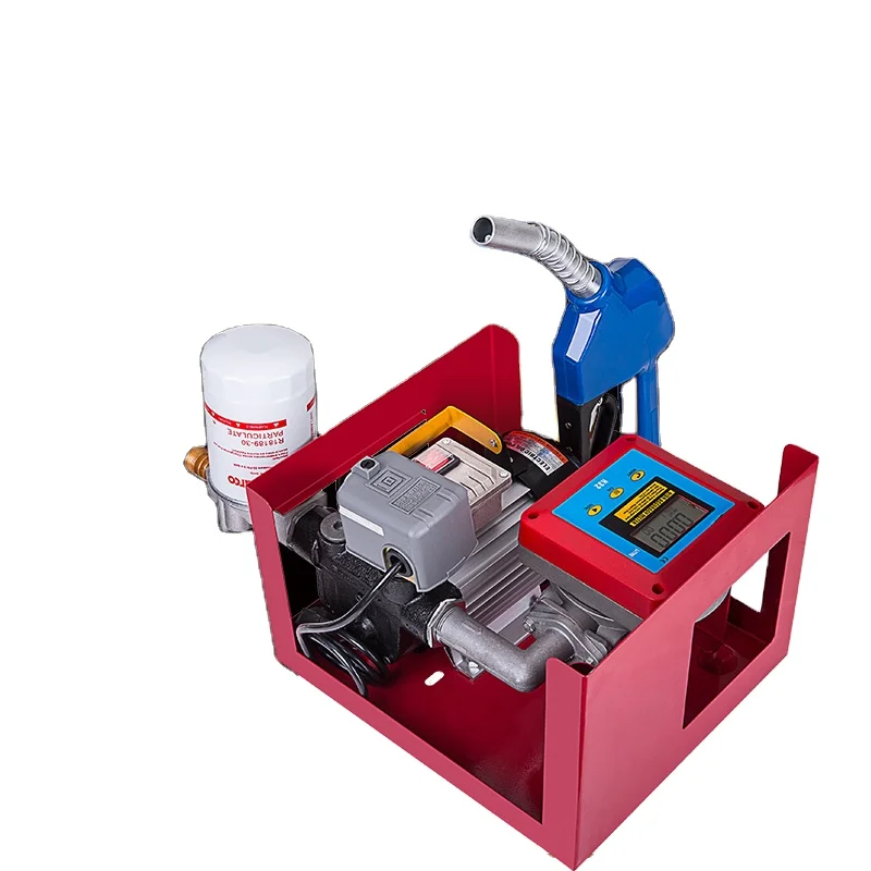 Electric Diesel Pump Combination Automatic Small Fuel Dispenser Hot Sell 24V/12V/220V Oil Gear Pump OEM FUEL Transfer 500w / 15m