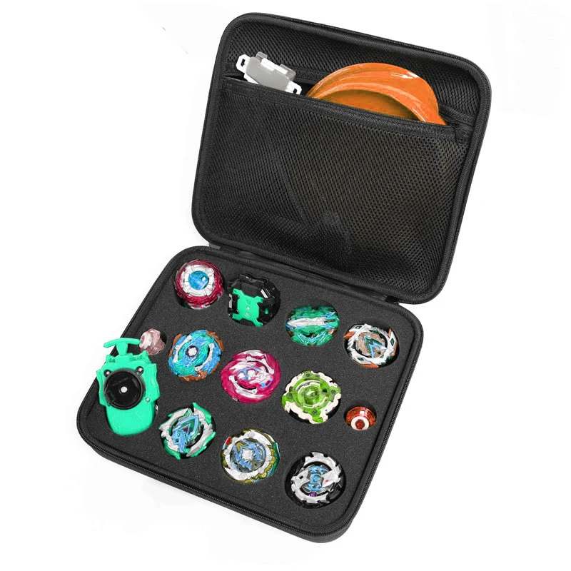 Custom Waterproof Durable Eva Beyblades Burst Toys Storage Set Case Gift, Eva Foam Spinning Top Packaging Case With Zipper