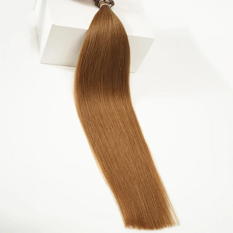 OEM wholesale flat tip Extension Russian Remy Seamless Double Drawn tip Hair Extensions 100% Human Hair