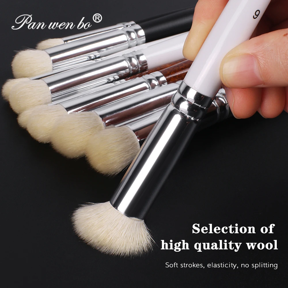 Panwenbo 3pcs Detail Small Acrylic Oil Paint Brushes Miniature Drybrush Set Model Painting Brush for Model Ceramics Art Painting