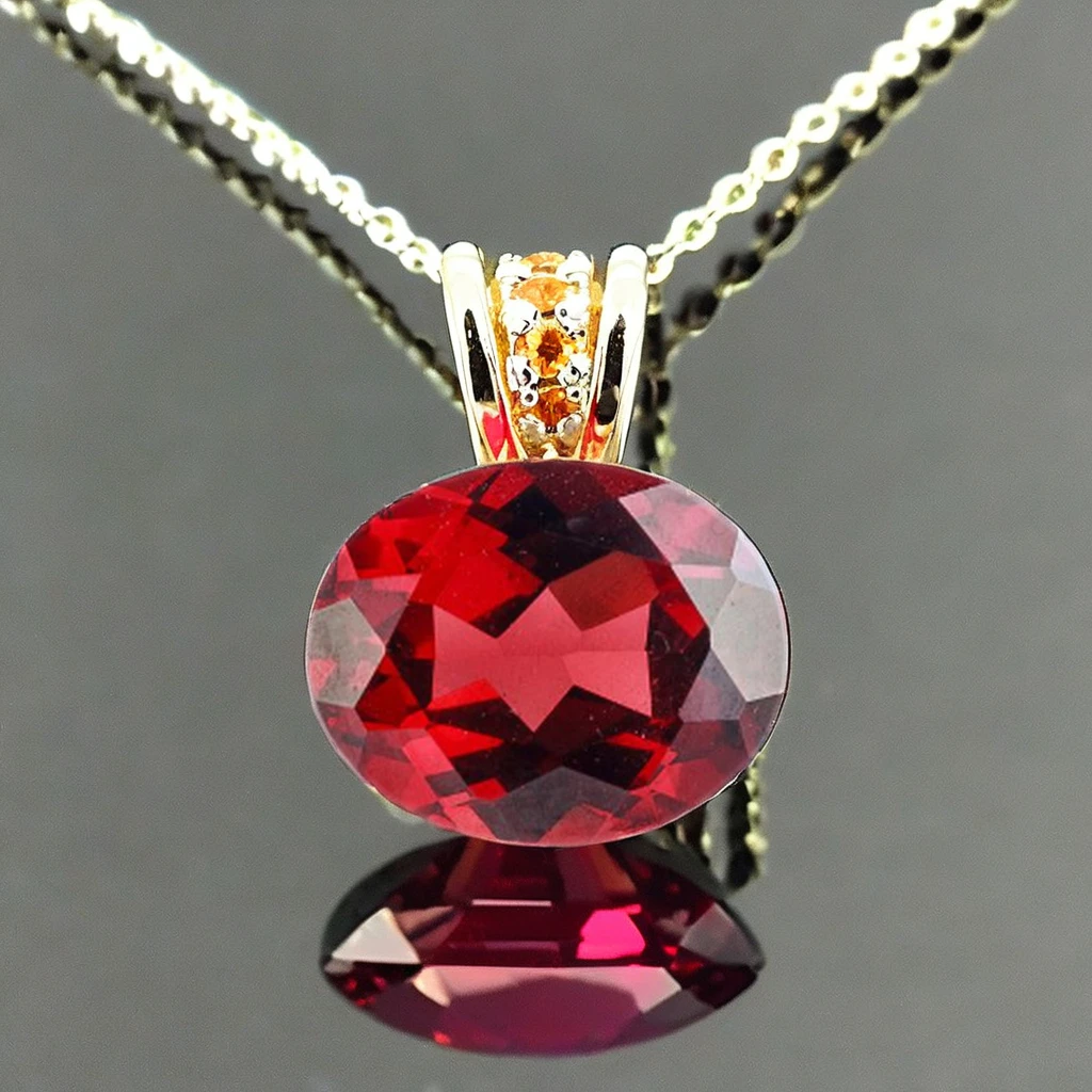 High Quality 6*8mm Oval Cut Natural Red Mozambique Garnet Stone Star and Mineral Gemstone