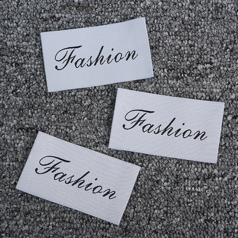 Garment Woven Clothing Labels Silk Screen custom Care Label Silk Printing Labels