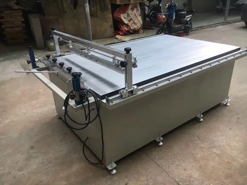 
big Glass Manual screen printing machine with vacuum 