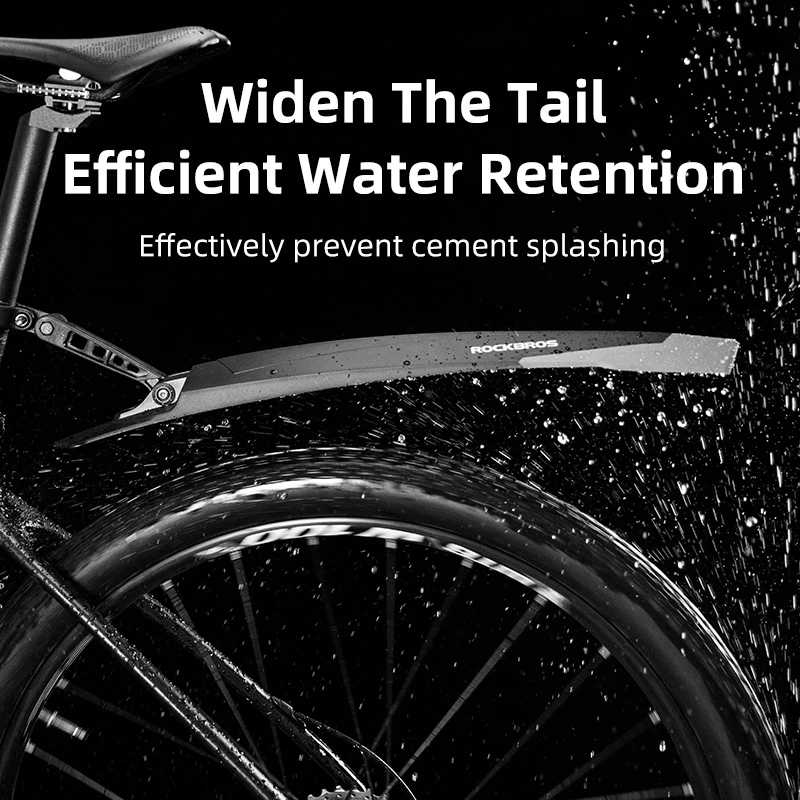 ROCKBROS Fender Mtb резиновый хвост мягкий MTB велосипед Расширенный передний задний брызговик Регулировка любого угла крыла