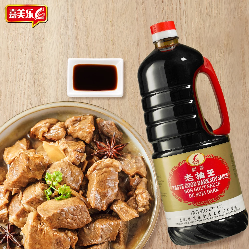 Chinese OEM Factory Price concentrated Bottle wholesale Soya Sauce 1.7L Superior Dark Soy Sauce