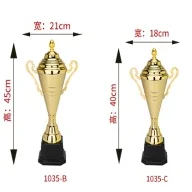 OEM / ODM 2023 new Engraving Logo Crystal Trophy Crown Crystal Metal Award Trophy With Black Base
