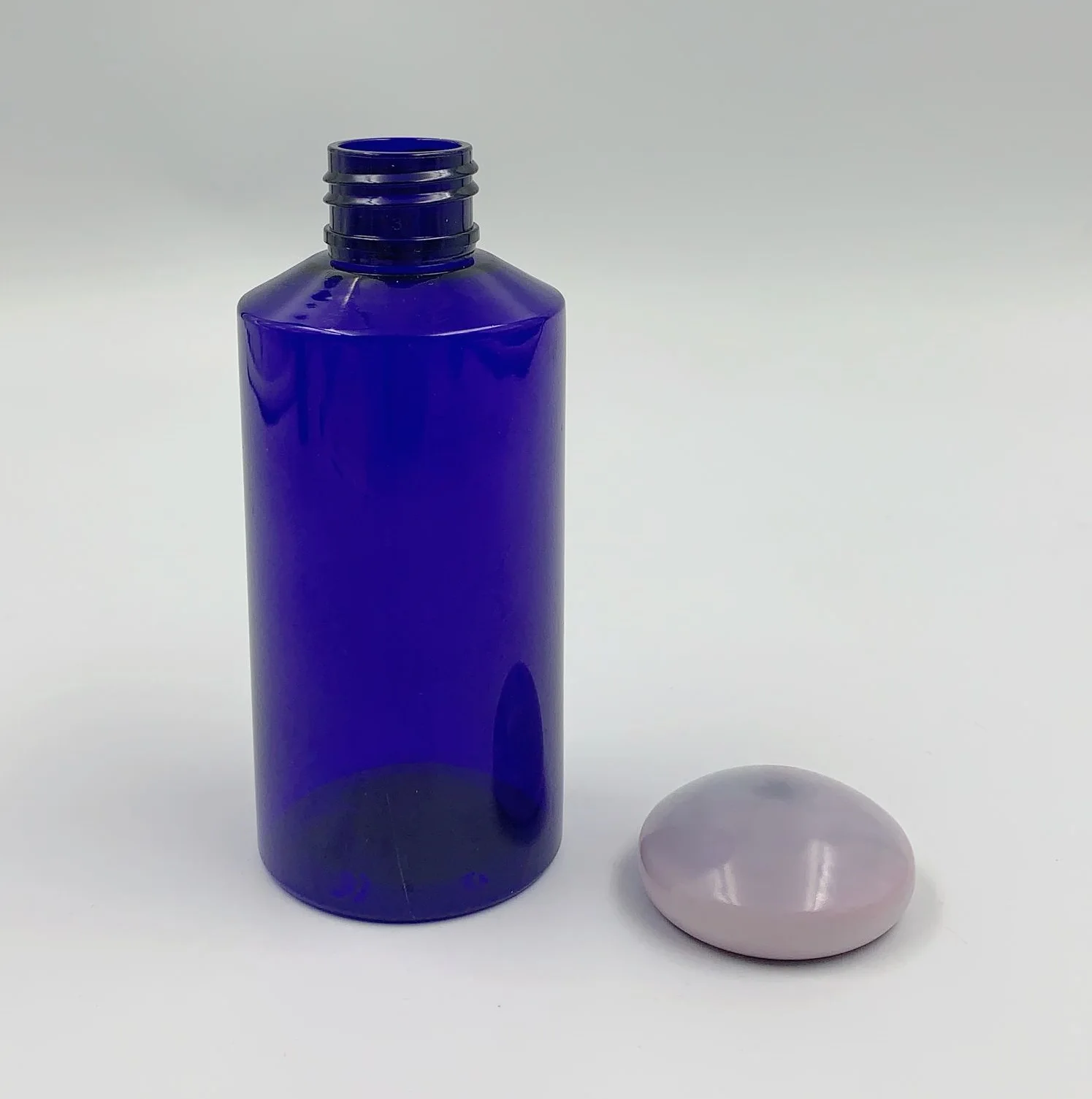 Competitive price Round mushroom cap PET skin care cosmetic Plastic Lotion Shampoo bottle