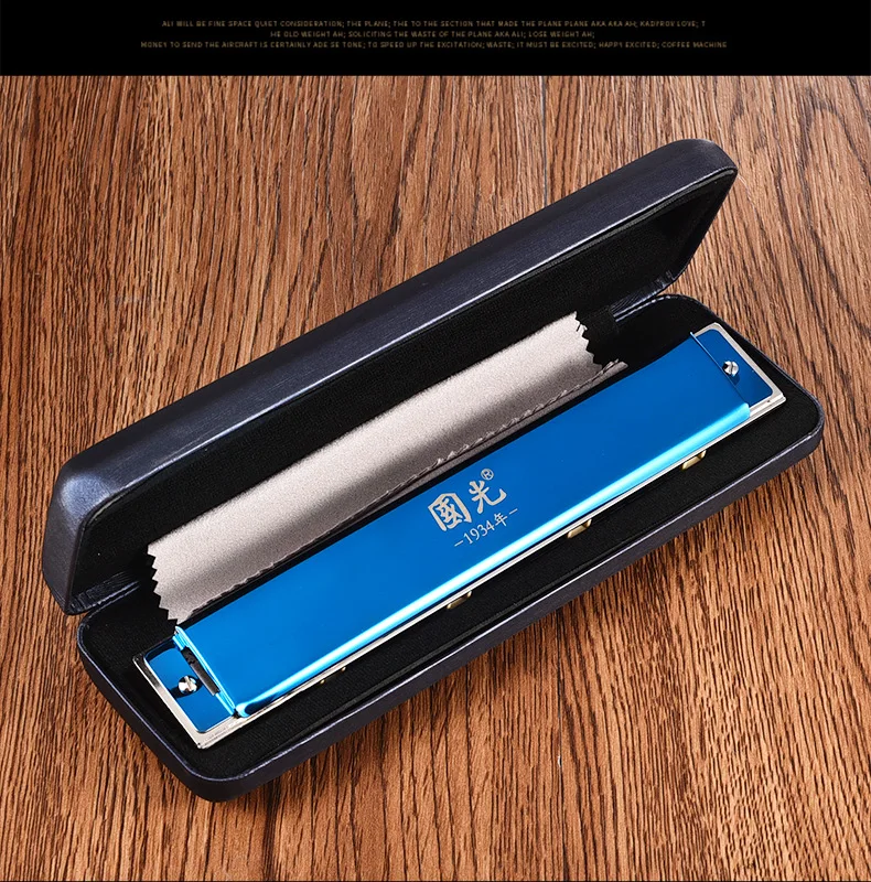 Student Child Adult Beginner Accent Professional Performance Grade Stainless Steel Covered 24 Hole Polyphonic C Key Harmonica