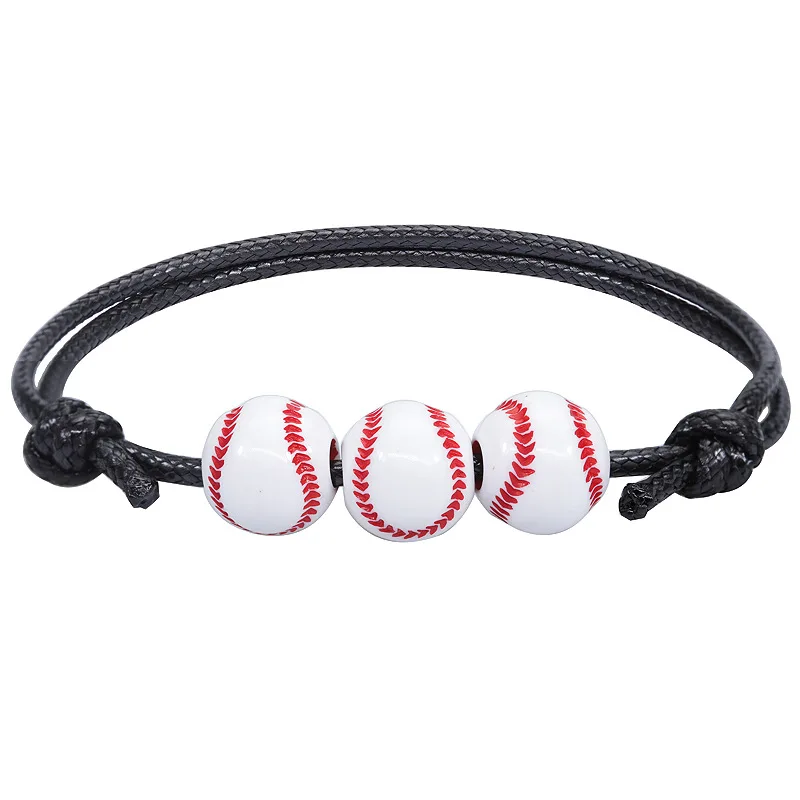 Soccer Baseball Basketball Softball Beads Sport Theme Charm Bracelets