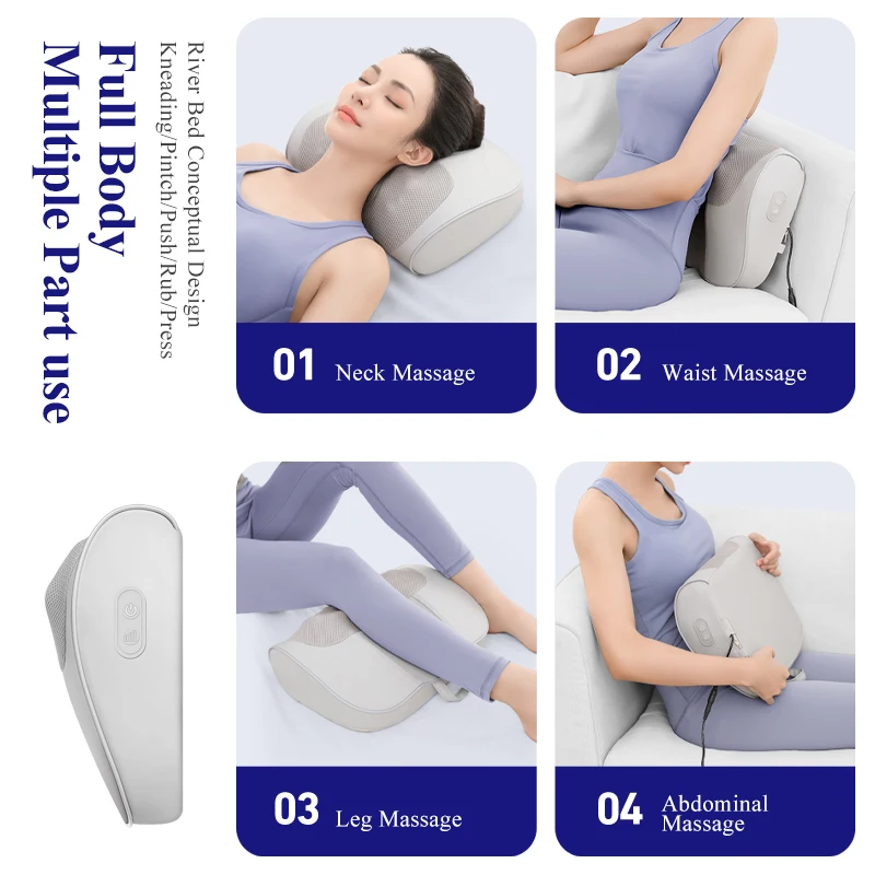 2024 Best Selling Comfortable Massage Pillow Neck Massage Pillow  Professional Massage Pillow to relax