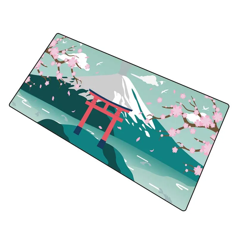 LOW MOQ Cherry Blossom Flower Gaming Accessories blank extended print mousepad