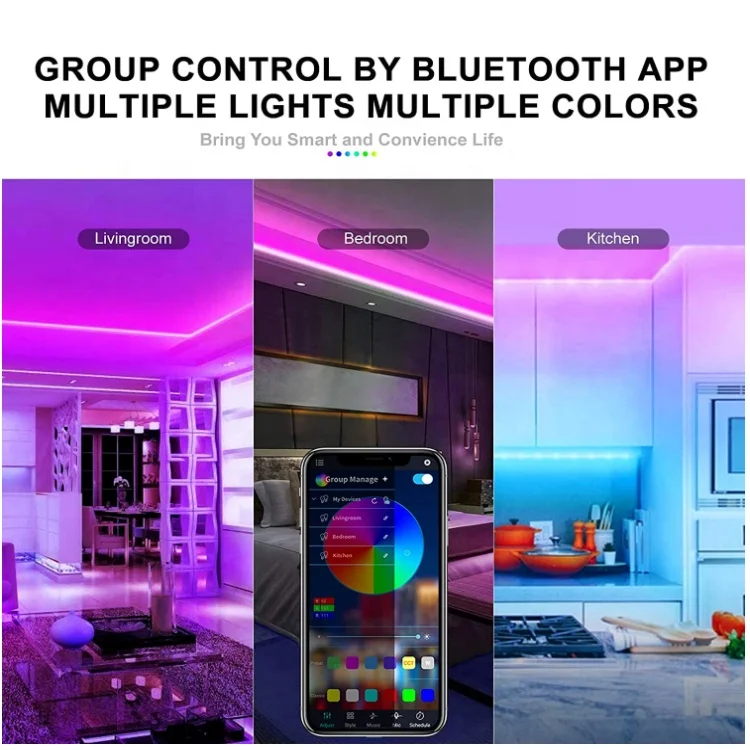 Производство на заказ RGB светодиодные ленты наборы освещения 12 В постоянного тока музыкальные Синхронные СВЕТОДИОДНЫЕ для вечеринки фестиваля