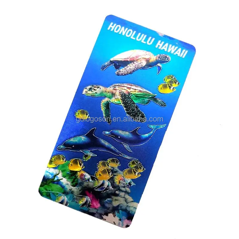 Logoson фирменные сувениры Aloha Shaka знаки руки Гавайский квадратный магнит Гавайская фольга магниты на холодильник