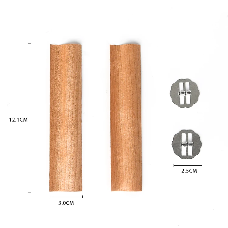Gloway Gloway S Shape Smokeless Eco-friendly Core Handmade Wooden Candle Wick Clips Wood Wick With Holder
