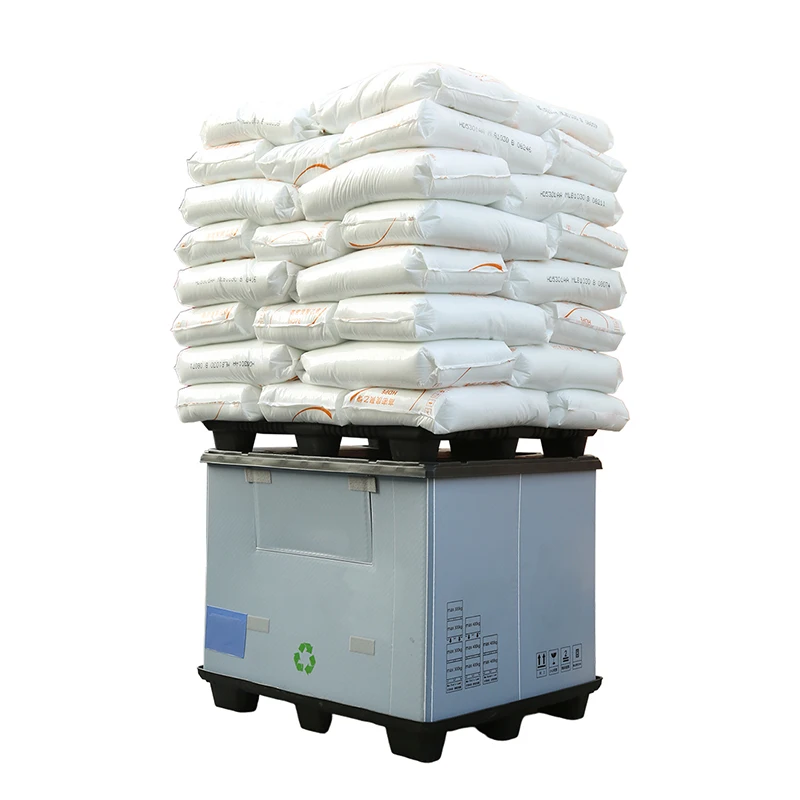 Легкий прочный высокопрочный 1800x1200x990 мм многоходовой Складной Пластиковый Полипропиленовый рукав коробка для поддонов Gaylord с крышкой