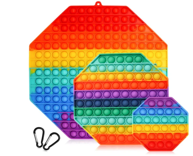 CPC Cheap Price Pop Fidget Toys Bpa Free Silicone Kids toys Rainbow Colorful