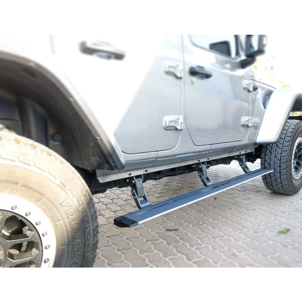 KSCPRO Off-Road Style Electric Side Steps Retractable Running Boards For Jeep Wrangler JL JK 2DR 4DR