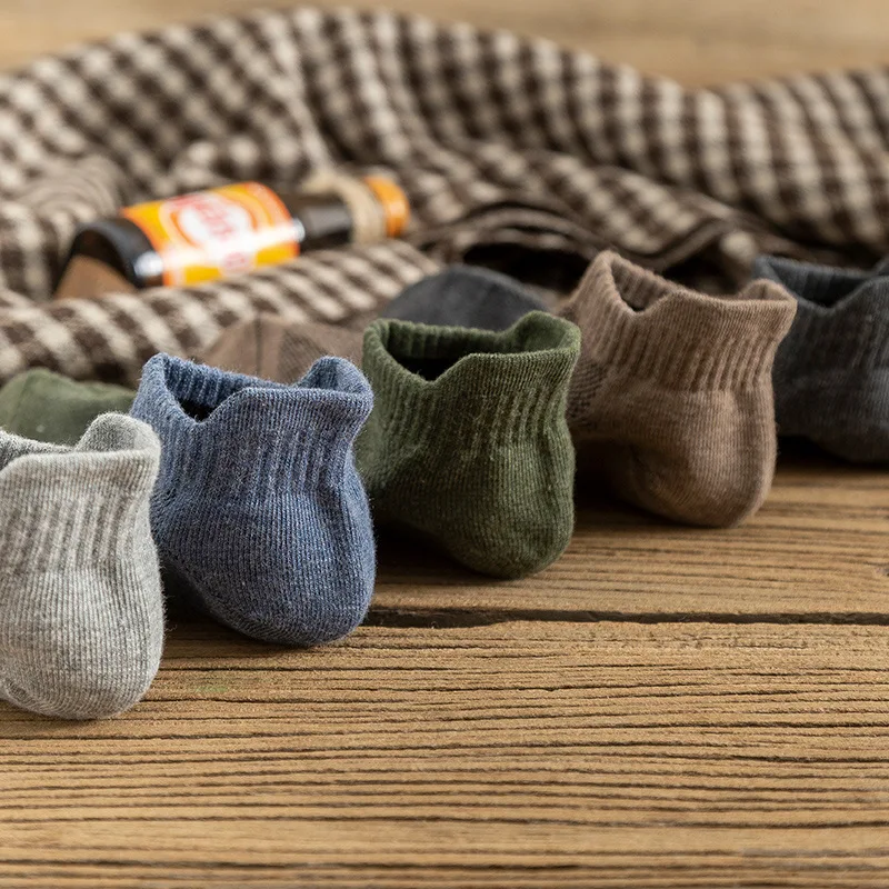 2022 New Summer Cotton Man Short Socks Fashion Breathable Man Boat Socks Comfortable Casual Socks