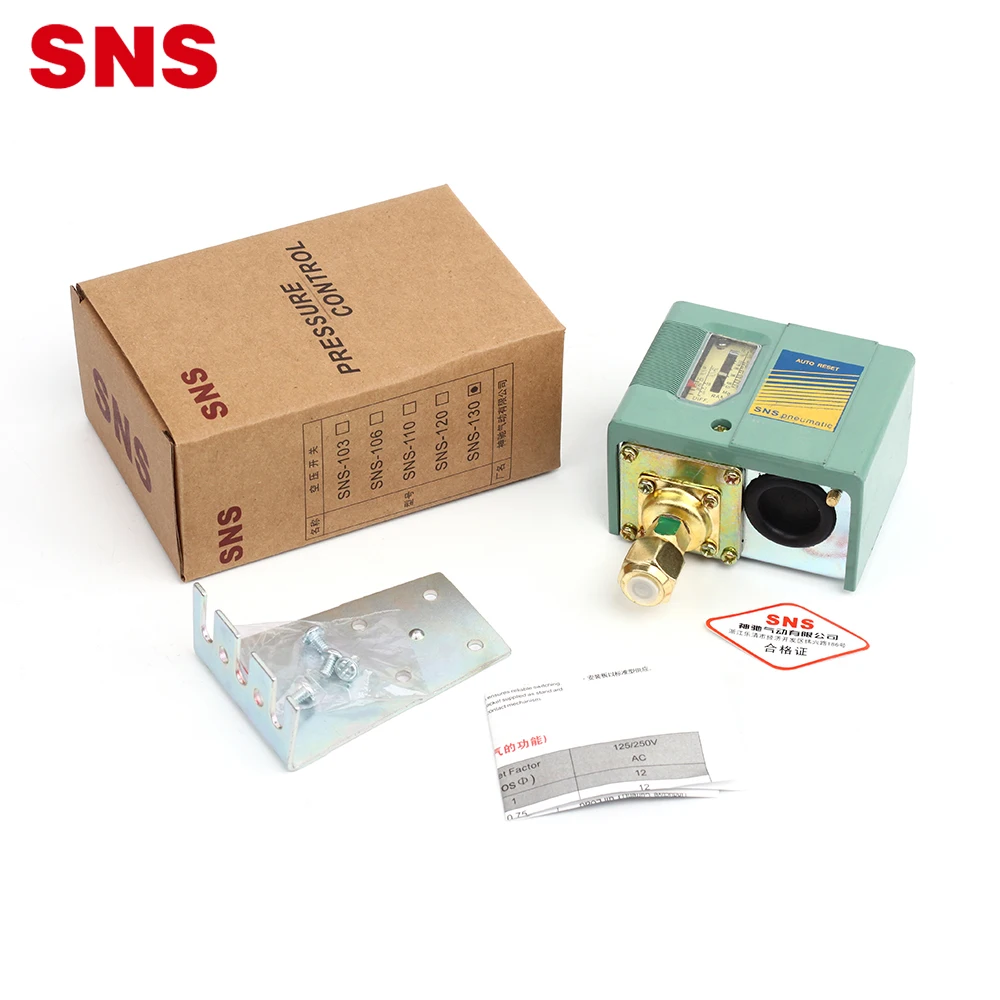  Регулятор давления серии SNS с ручным сбросом переключатель дифференциального для воздушного компрессора водяного насоса