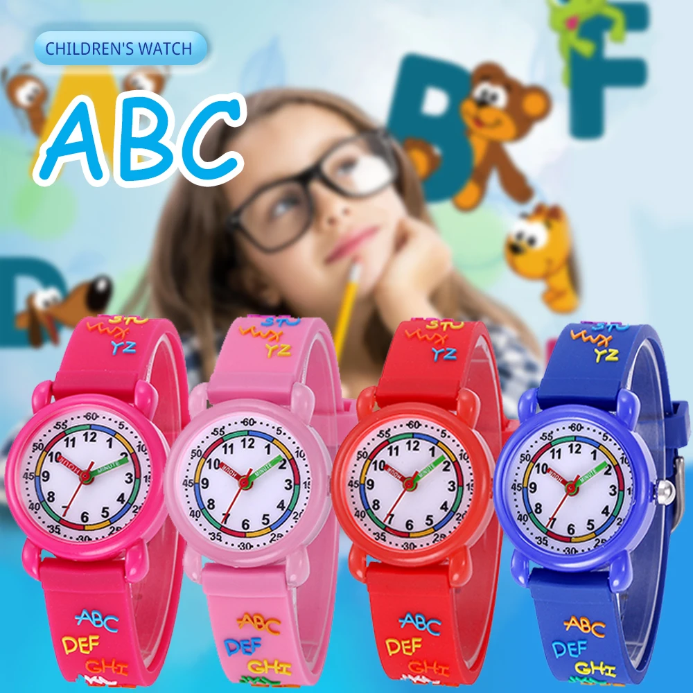 Hot Sales 14MM Strap Quartz Analog Sport Watch for Kids Boys Girls Designer Clock with Pointer Dial Display Gift for Children