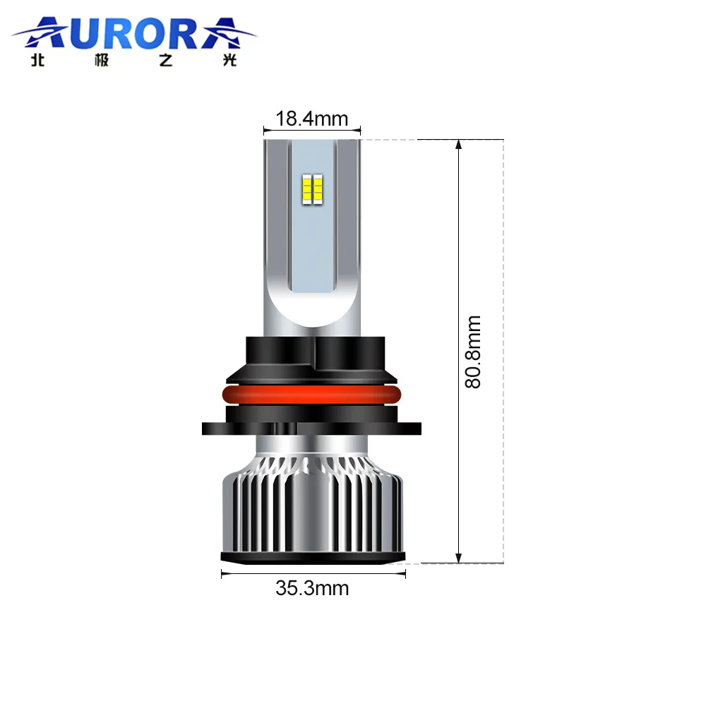 Aurora Factory Wholesale 9007 Automotive Lighting Emark IP68 Car Led Headlight Bulbs
