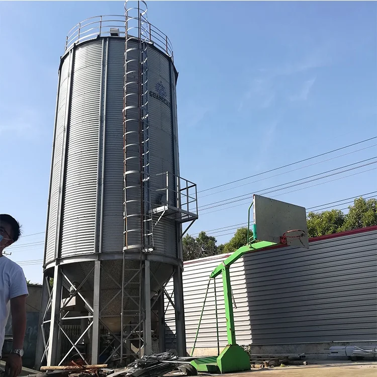 
Vertical grain silo corrugated panels bolted silo 500m3 1000m3 5000m3 