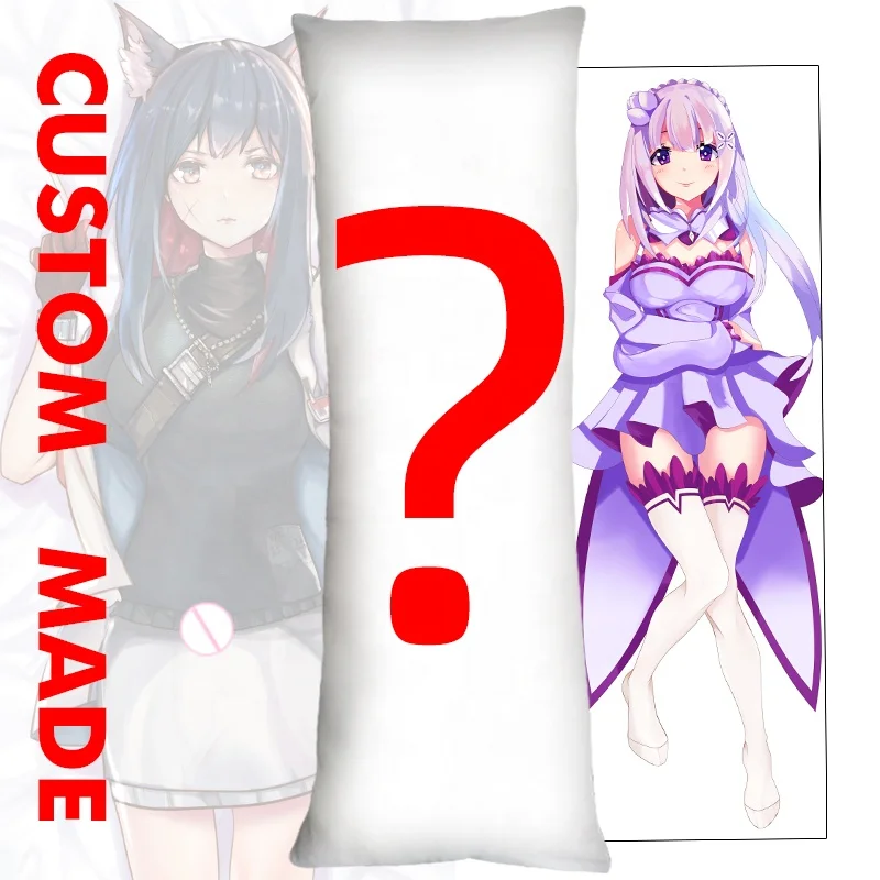 The cheap dakimakura original saber design 3d printing nude anime pillow  case to figure custom