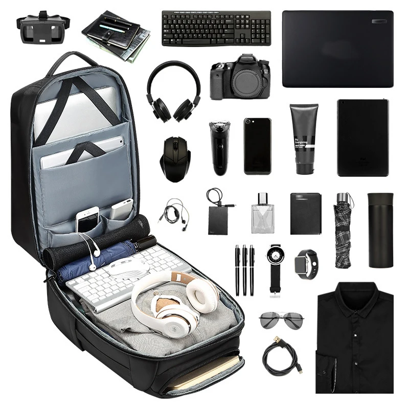 Panic buying 14 inches black quality mens backpack