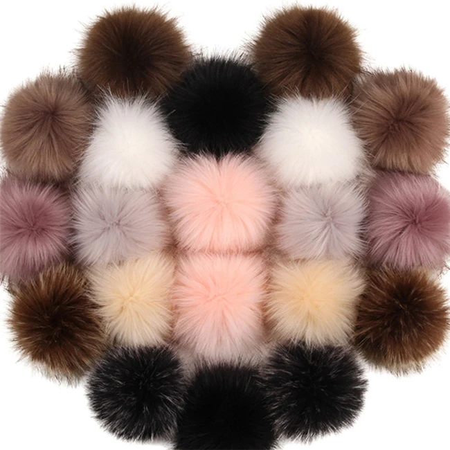 Fur Pom Poms Balls 100% Real Ball China