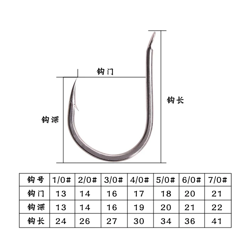 Wholesale 1/0#-7/0# Double Fishing Hook Tie Luminous Silk Bright Silk Hook Fishing Hook