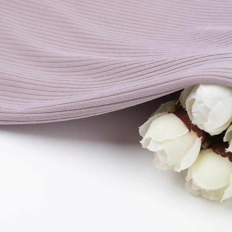 China suppliers 88 nylon 12 spandex tubular 2x2 rib knit fabric for lulu swimwear camisole base shirt